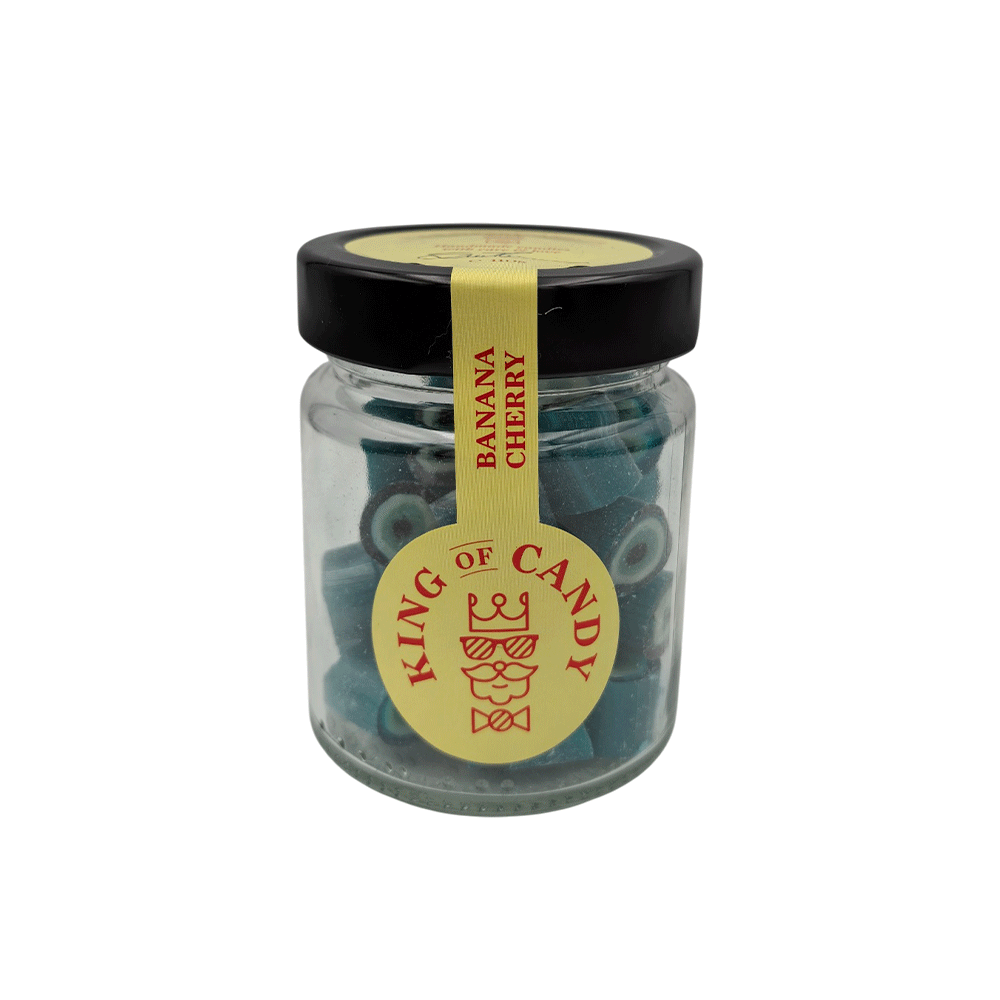 Καραμέλες Μπανάνα Κεράσι King of Candy συσκευασία 110g