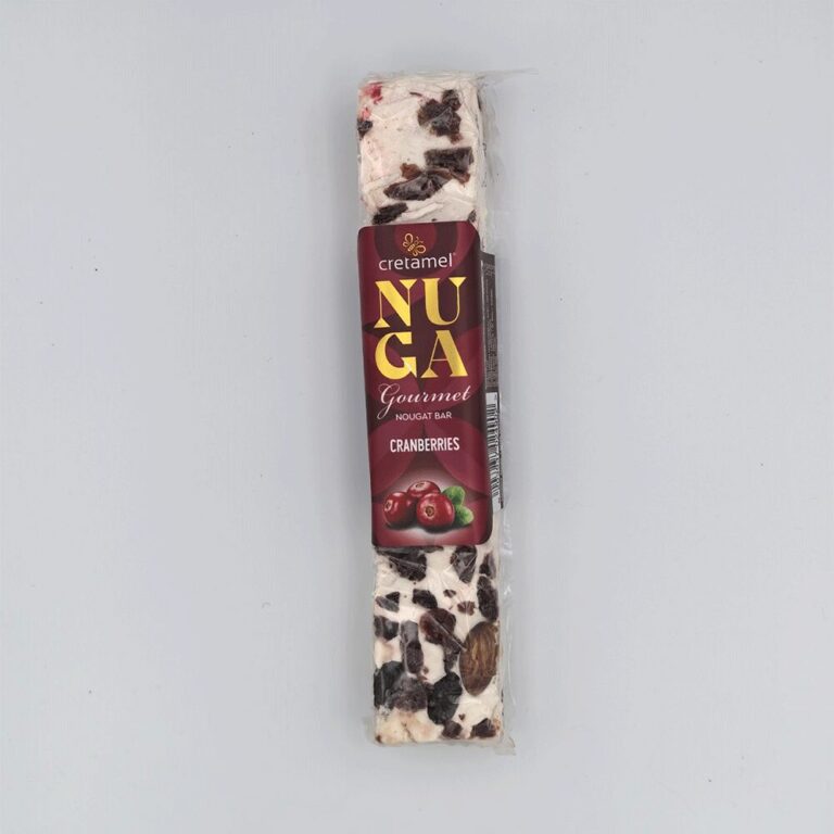 Cretamel Nougat Bar Cranberries συσκευασία 100g